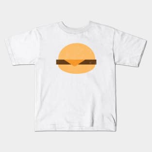 Cheeseburger Flat Vintage Art Kids T-Shirt
